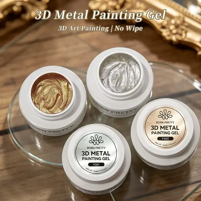 Gel Polish Métallique 3D 5ml Super Brillant Effet