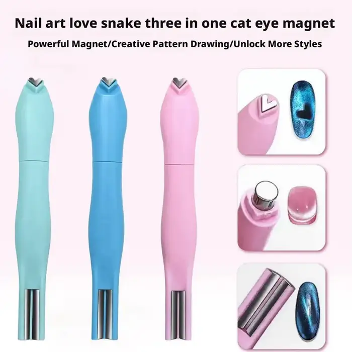 Aimant en forme de cœur pour vernis Gel œil de chat