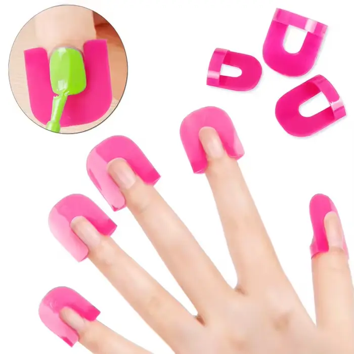 LULAA 26 pièces de protections adhésives pour ongles