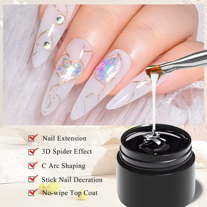 FOUR LILY Gel de finition pour ongles 5-en-1 - Top Coat sans résidu