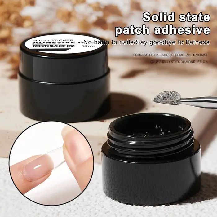 Colle Gel SolidNail pour Ongles à Presser 10ml – Adhésion Forte Longue Durée pour Faux