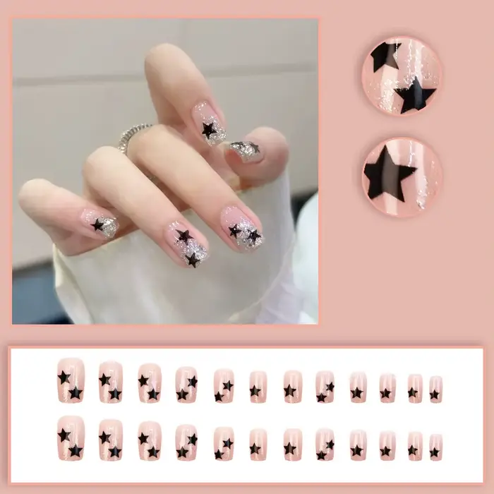 Faux ongles courts pour femmes