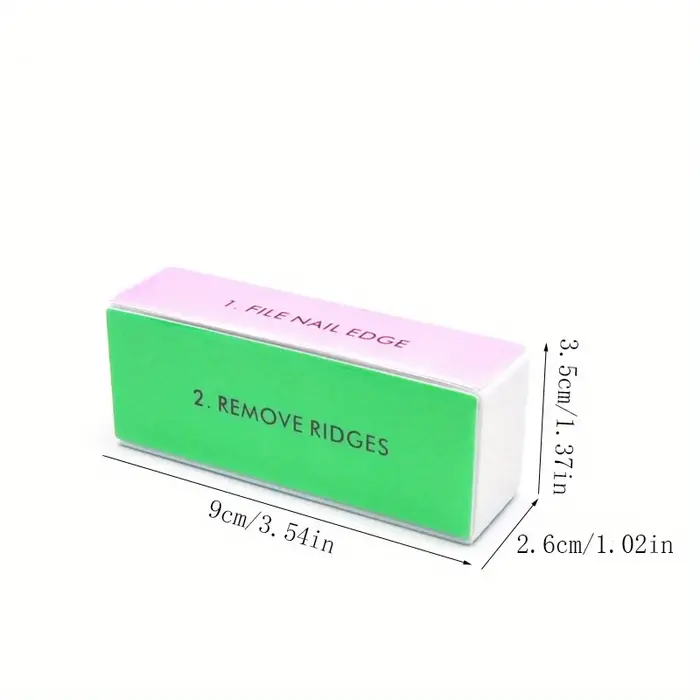 1/3/5 pièces/ensemble bloc tampon à ongles 4 voies