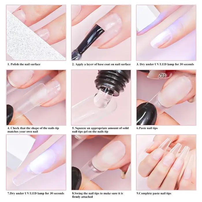 Gel UV pour ongles de bain