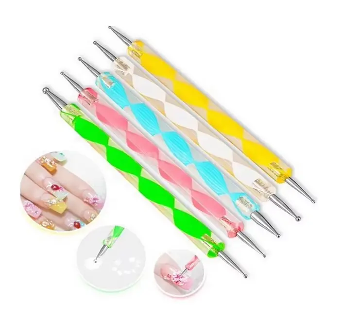 7/10/12/15/20m rose français Nail Art Liner peinture brosse 5 pièces/ensemble Ultra-mince lignes all