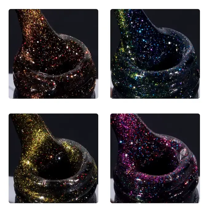 KODIES GEL-Verhéritage gel œil de chat, semi-permanent, laser magnétique UV, diamant coulé, paillettes, gel yeux de chat, vernis pour manucure, 15ml, nouveau