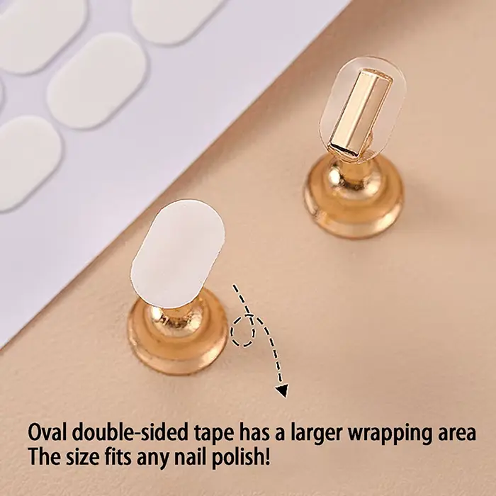 Ruban adhésif Double face Transparent sans trace pour faux ongles, présentoir, outils, bande de manu