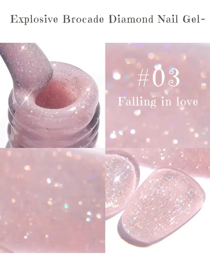 ZH 1-4 pièces 12ML rose bleu blanc vert couleur série coccinelle paillettes Gel vernis à ongles