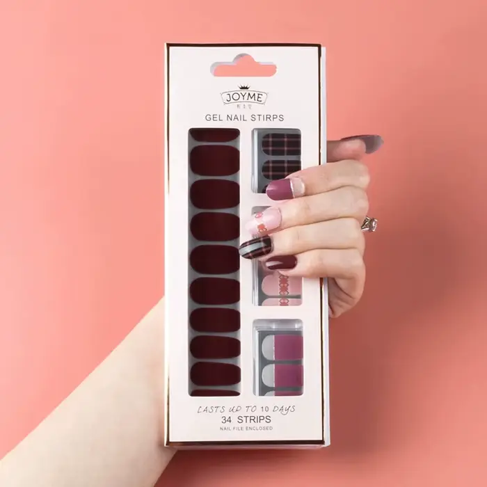30/34 autocollants pour ongles en gel DIY sans UV