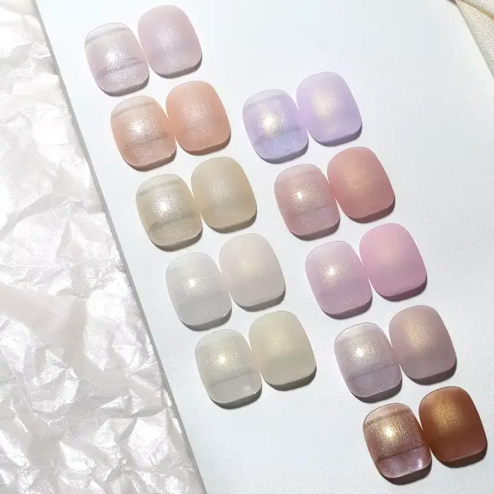 10ml or rose perle coquille Base Gel vernis 10 couleurs Auroras 3D fil
