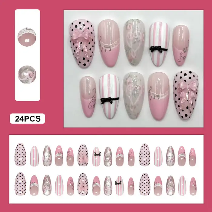 Faux ongles de style français