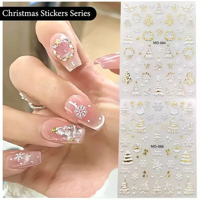 Autocollants de manucure en or pour Nail Art