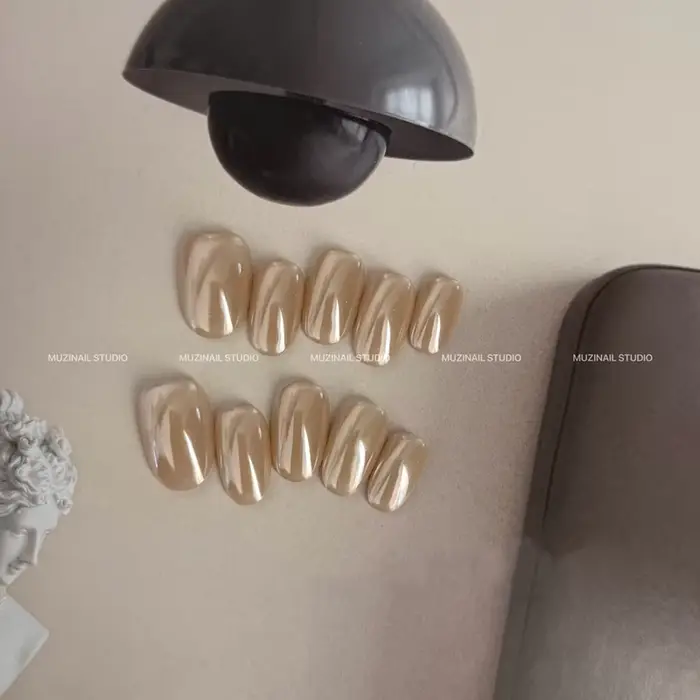 10 pièces de luxe à la main presse sur les ongles Haley Design acrylique faux