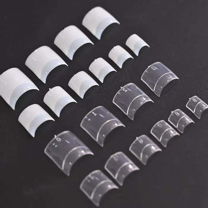 Faux ongles carrés en acrylique pour manucure des pieds
