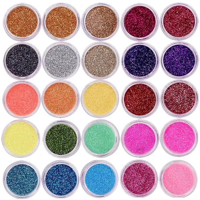 Ensemble de paillettes pour ongles 40 couleurs