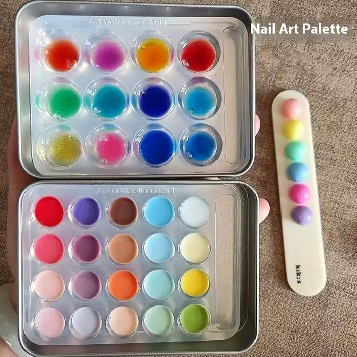Palette de Couleurs pour Ongles Haute Transparence