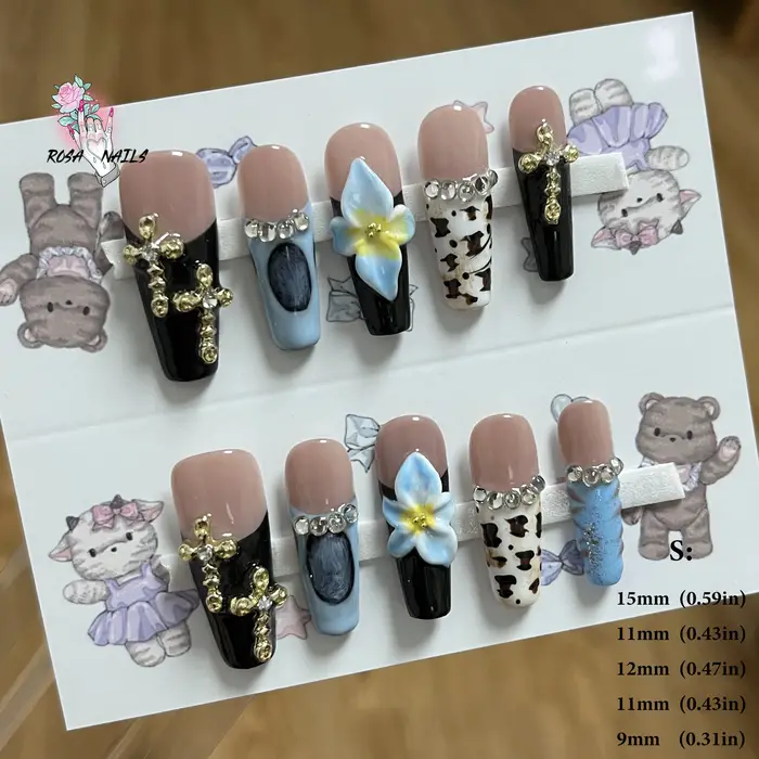 Nail Art-Embouts français extra longs