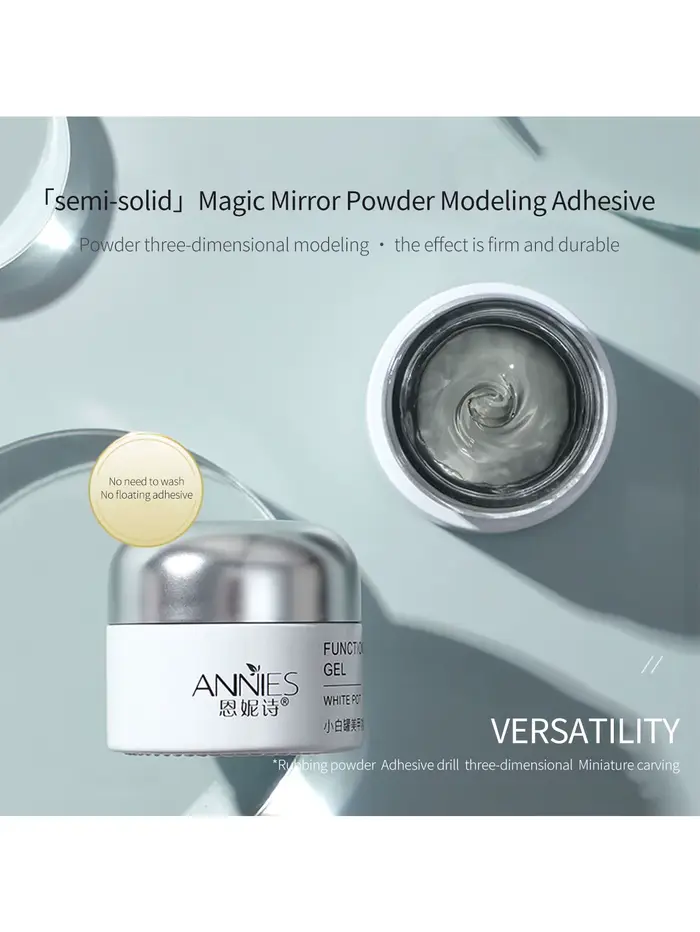Gel strass pour ongles, pour bricolage, façonnage 3D, manucure, 20g, Super adhésif, sans lingette, p