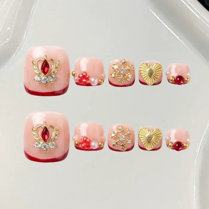 Ongles à presser de luxe faits à la main