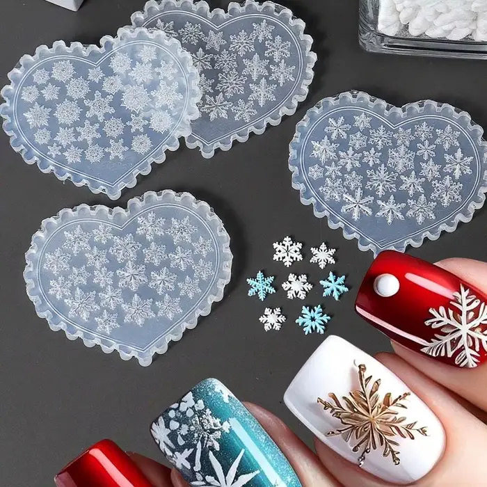 Moule à ongles en silicone pour manucure bricolage