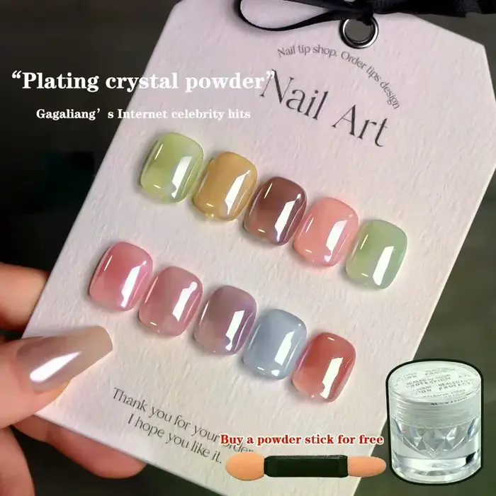 Poudre à ongles Aurora Pearl White