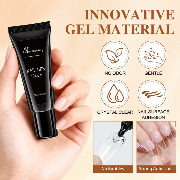 Colle à ongles en Gel solide
