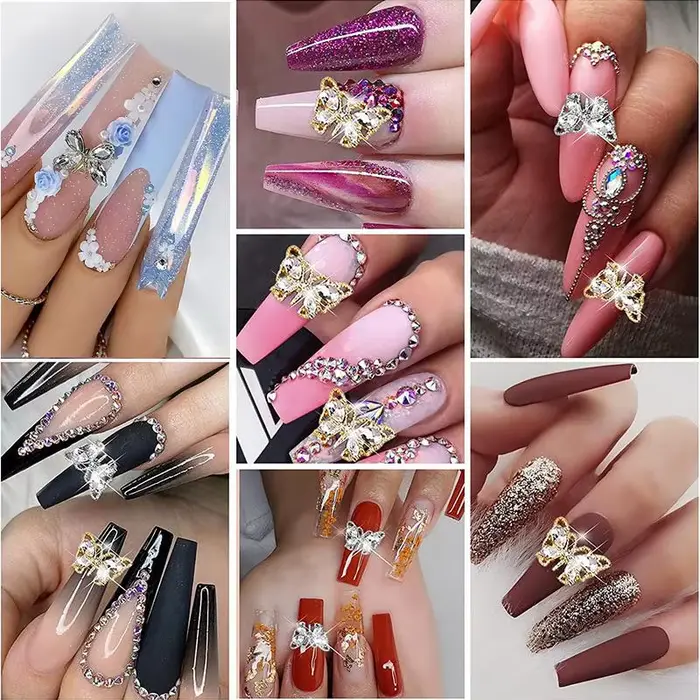 BORN PRETTY strass colle Gel miroir poudre à ongles avec brosse de revêtement d'ongle UV LED Transparent adhésif