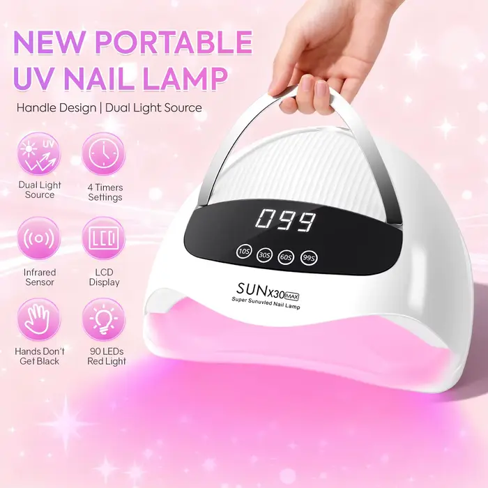 Lampe à ongles UV sèche-ongles Portable avec écran tactile