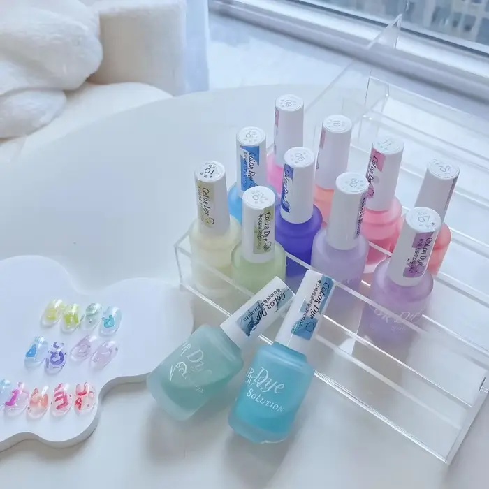  Kit de vernis gel effet nuage aquarelle 12 couleurs/ensemble pour nail art couleur macaron