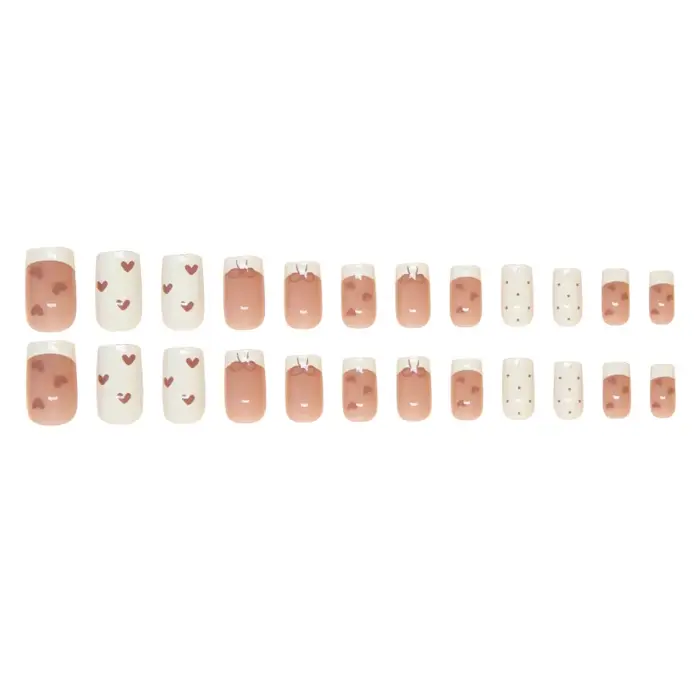 Faux ongles courts à presser style ballet