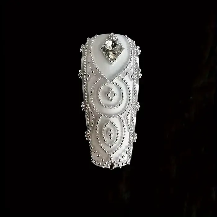 5000 pièces 0.8mm Nail Art Caviar perle paillettes strass pour Micro boule d'acier décorations 3D Ge