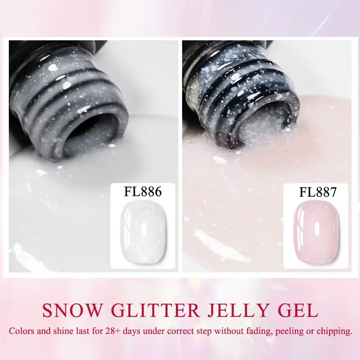 Flocons de neige 10ml, fournitures de Salon de manucure