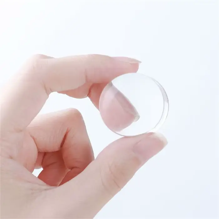 Tampon transparent pour nail art 2,8 cm, outil de stamping pour ongles français avec couvercle et ra