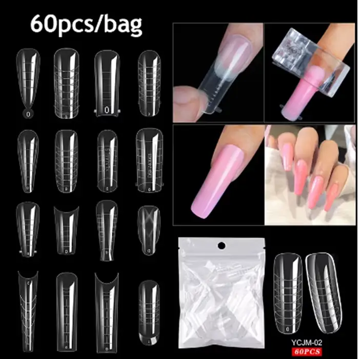 faux ongles capsule ongle press on nails ongle faux chablon gel ongle Faux Doigts en Gel Acrylique, 