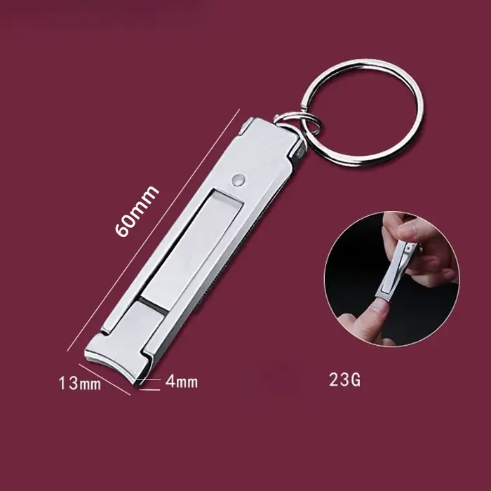 Coupe-ongles ultra fin de 0.5cm, Portable, pliable, multifonction, dissolvant de peau morte, pince, 