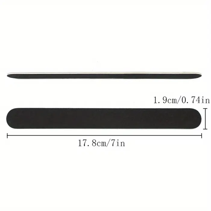 Lime à ongles professionnelle Double face grain 100/180, outil de soin des ongles noir et ongles à d