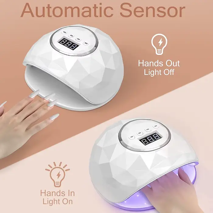 Lampe LED UV pour le séchage des ongles lampe de manucure avec fonction de mémoire affichage LCD lampe à ongles LED professionnelle pour outils de Salon d'art des ongles