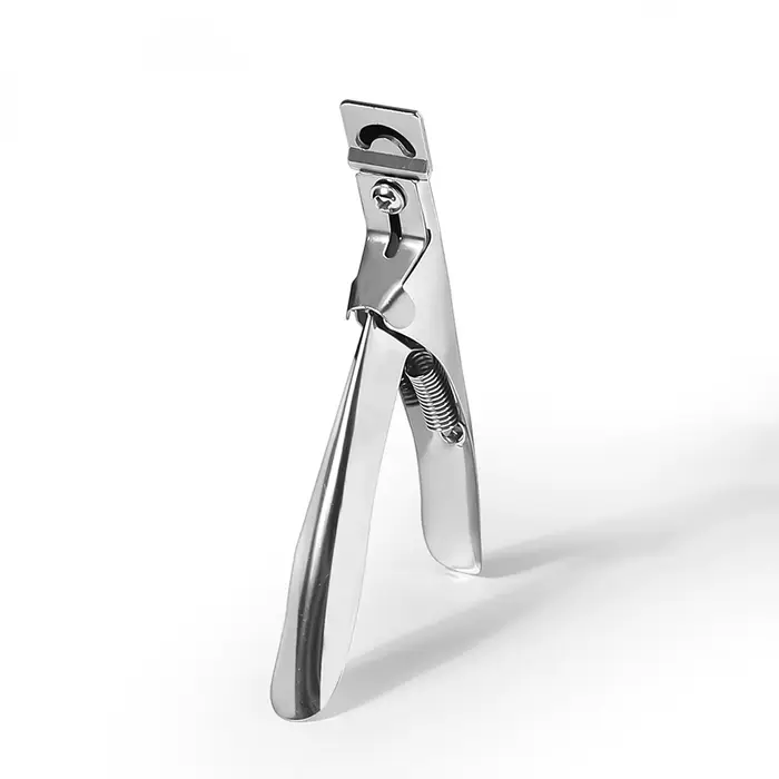 Coupe-ongles professionnel en acier inoxydable, coupe-ongles de Type U, coupe-bordure en acrylique,