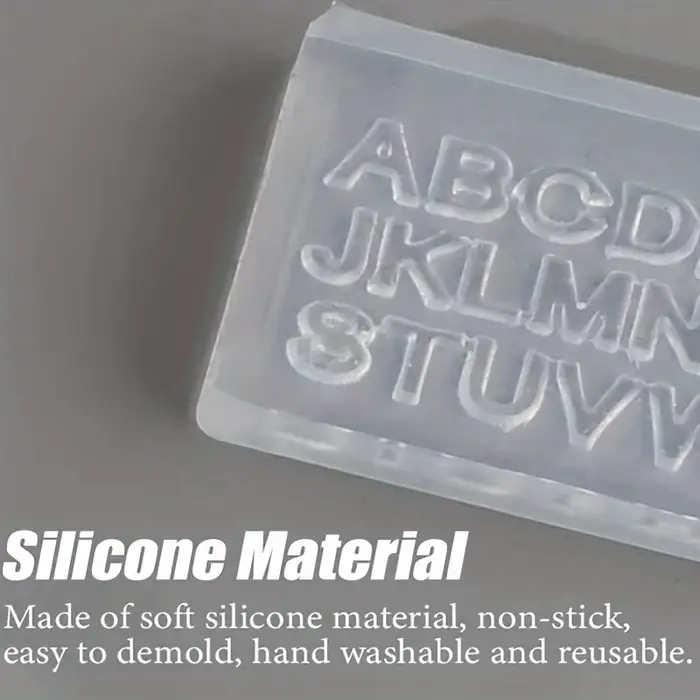 Moule à ongles en silicone avec lettre 3D
