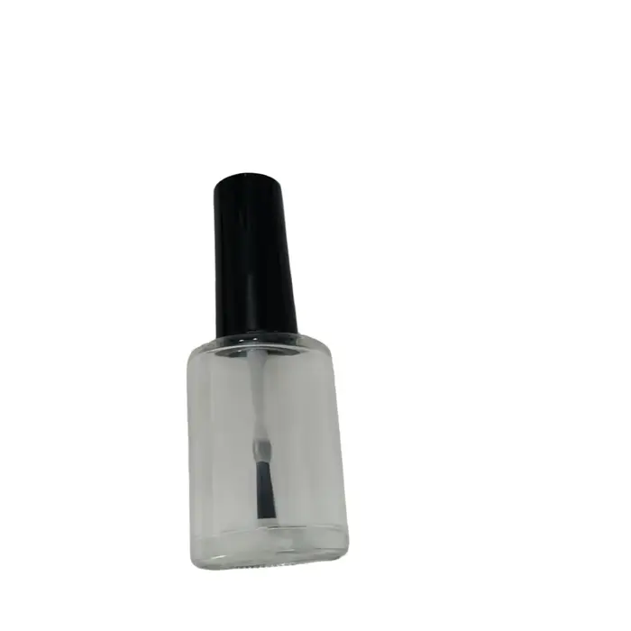 6 flacons vides en verre de 13 ml pour vernis à ongles avec couvercle à pinceau