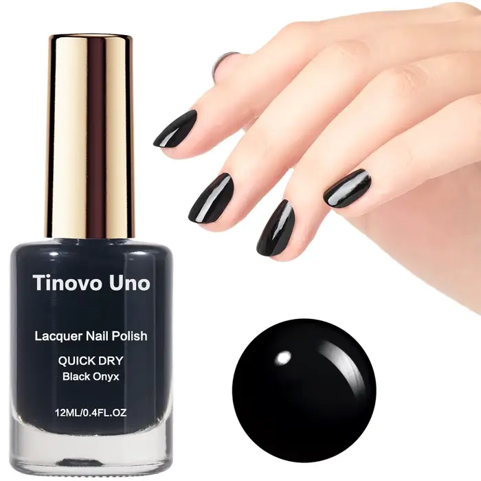 Tinovo Uno vernis à ongles métallique or Rose renforcement des ongles séchage rapide miroir ongles n