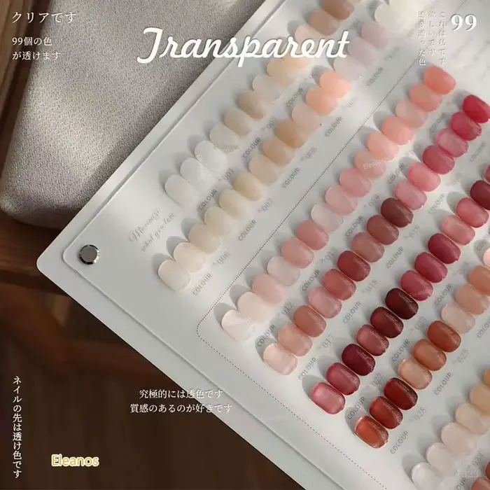 Eleanos nouveau Gel de glace 99 pièces ensemble de vernis à ongles Transparent magasin d'ongles spécial protection