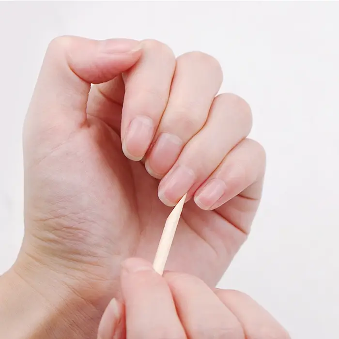 500/100 pièces bâtons de bois Orange pour ongles en vrac Double face poussoir à cuticules dissolvant