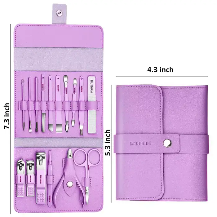 Ensemble de manucure professionnel 12/16 pièces