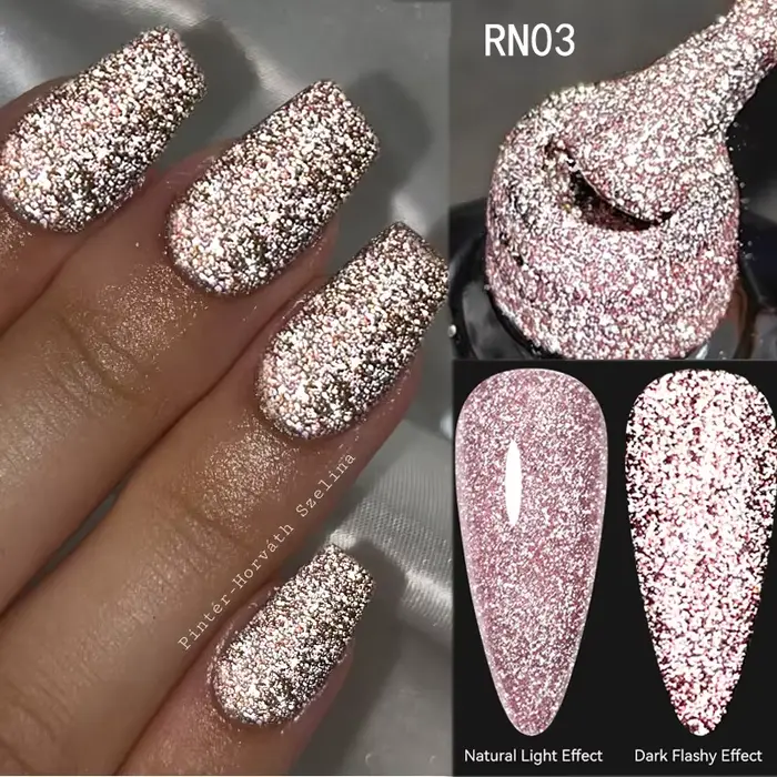 LILYCUTE 7ml brillant Gel réfléchissant vernis à ongles paillettes néon Semi Permanent UV LED Gel tr