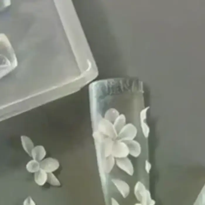 Moule à ongles 3D en silicone pour fleurs, outils de manucure DIY, moules en résine pour motifs flor