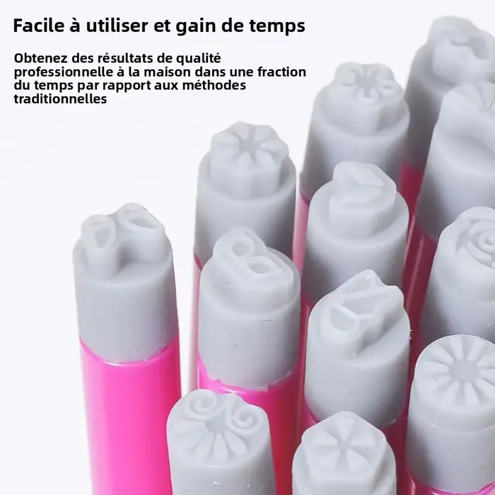 Ensemble de stylos à tampons pour Nail Art