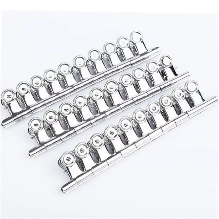 6 pinces à ongles russes en forme de C