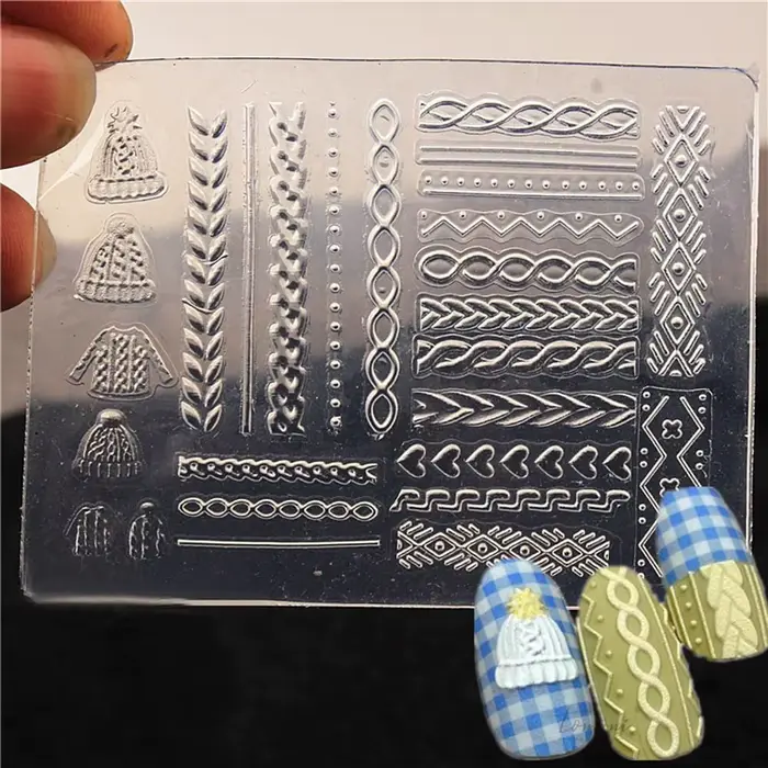 Moule 3D en Silicone pour Nail Art