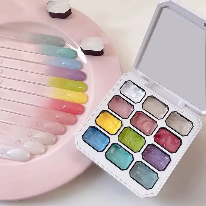 Vernis Gel Solide 12 Couleurs Effet Bonbon